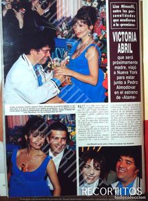 Coleccionismo de revistas y periódicos: VICTORIA ABRIL PEDRO ALMODOVAR